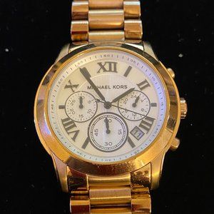 MICHAEL KORS Cooper Chronograph White Dial Ladies & Men's Watch